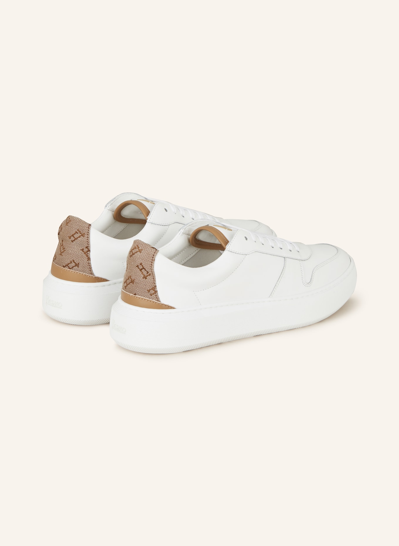 HERNO Sneakers, Color: WHITE/ CAMEL (Image 2)