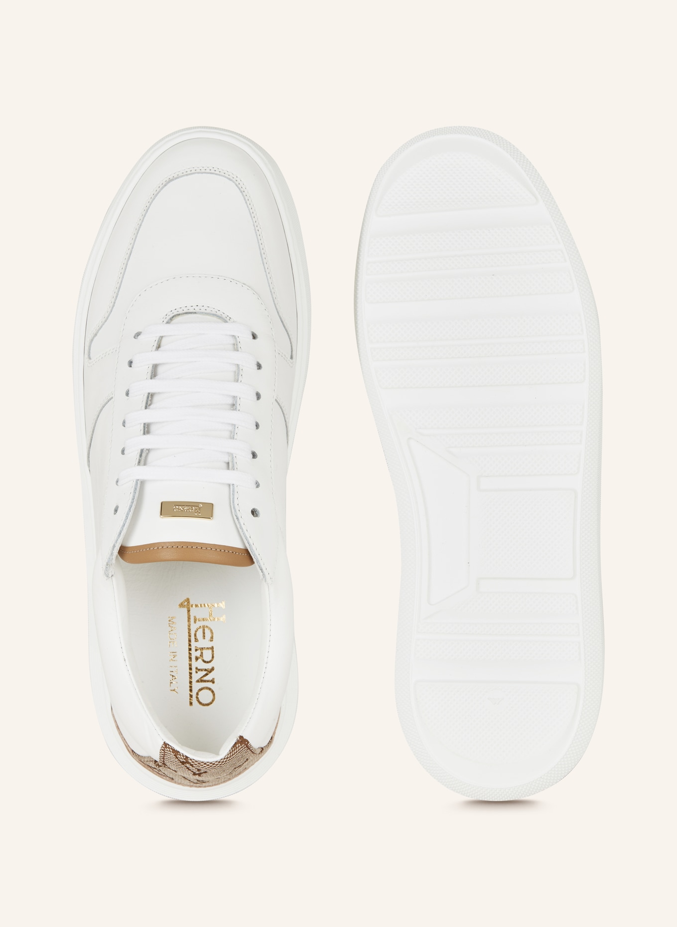 HERNO Sneakers, Color: WHITE/ CAMEL (Image 5)
