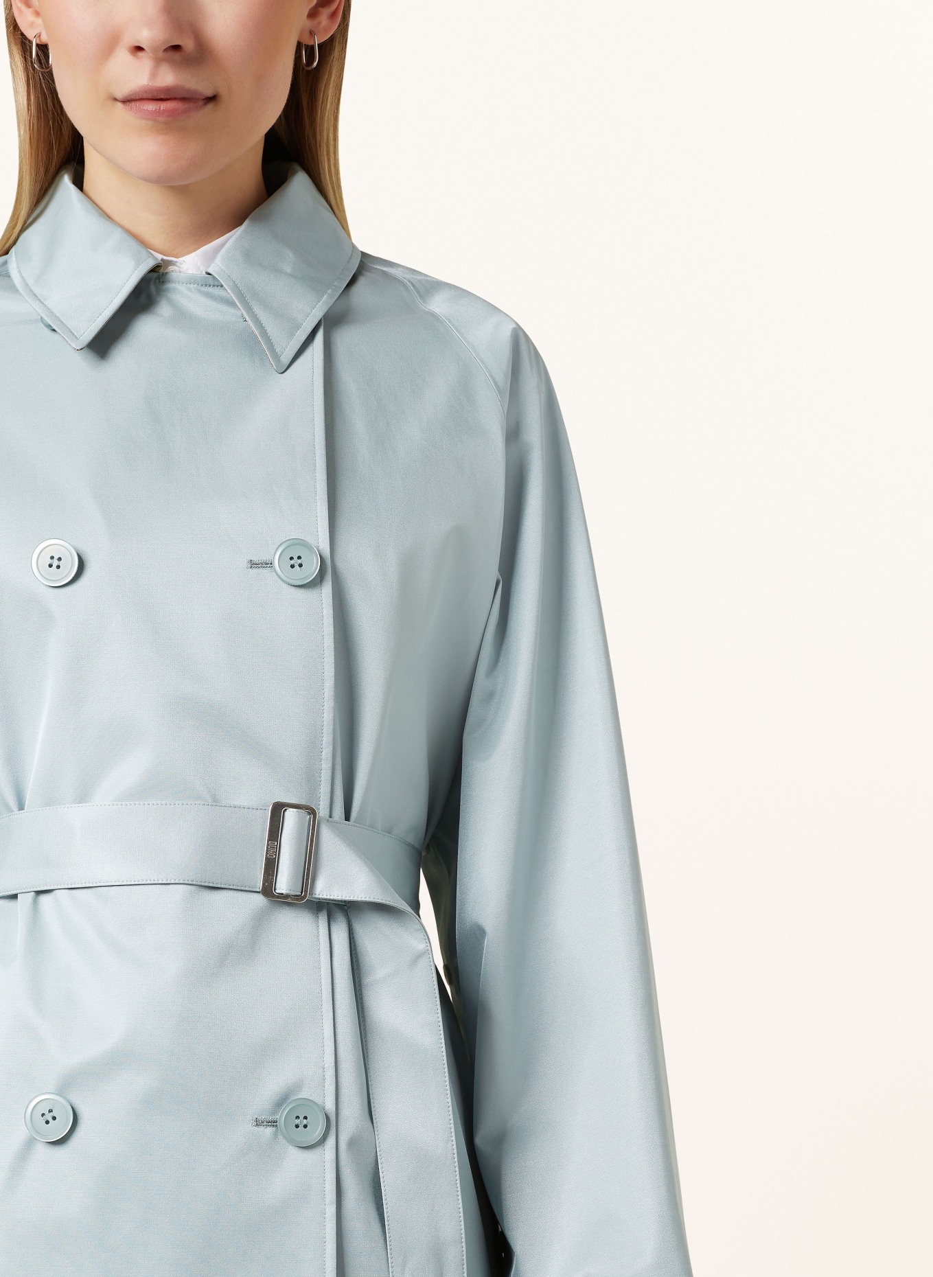 DUNO Trench coat, Color: TURQUOISE (Image 4)