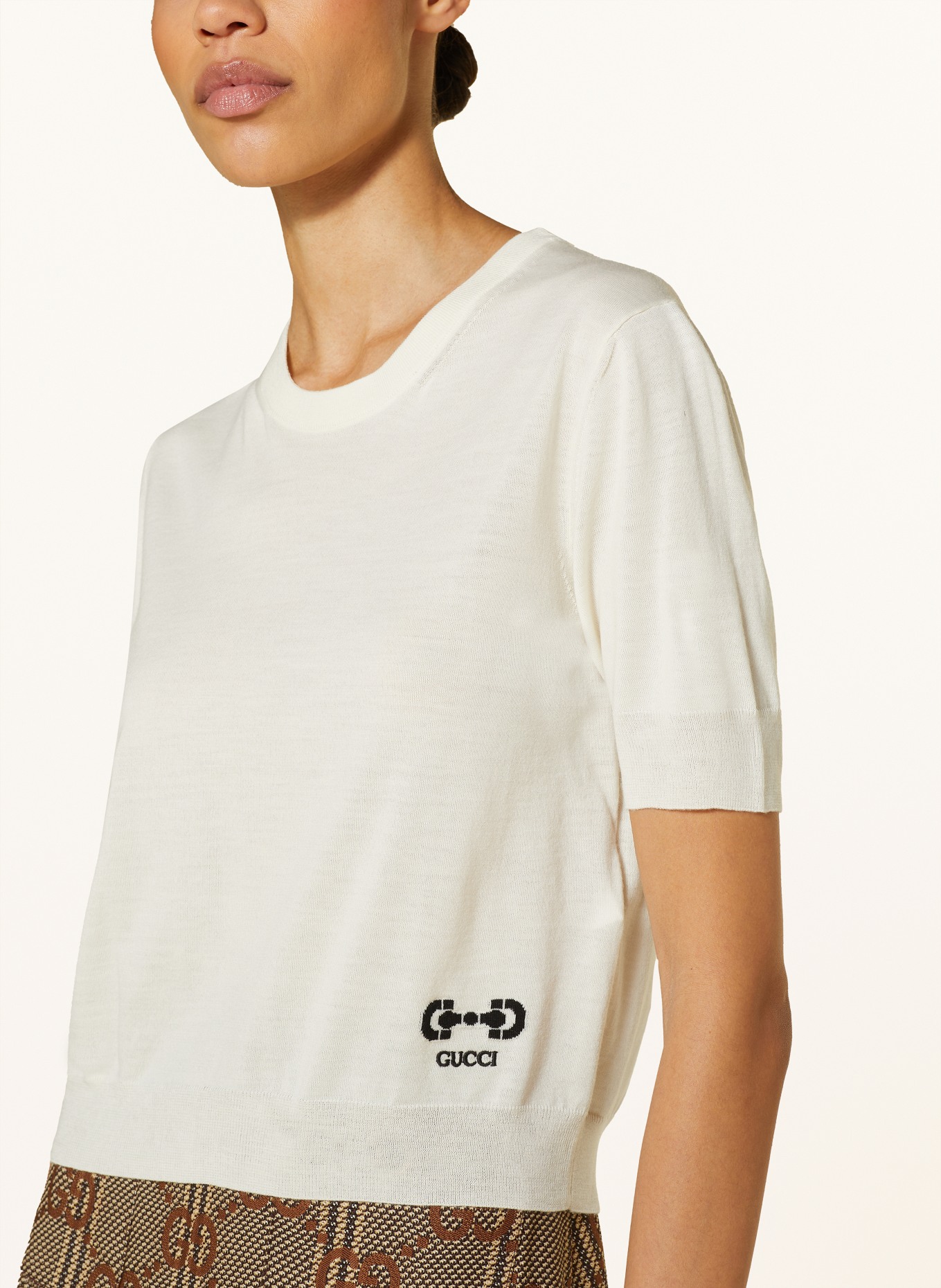 GUCCI Knit shirt, Color: CREAM/ BLACK (Image 4)