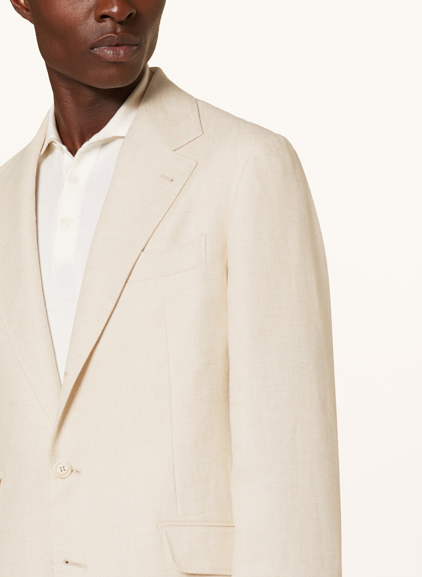 BRUNELLO CUCINELLI Suit slim fit with linen , Color: BEIGE (Image 5)