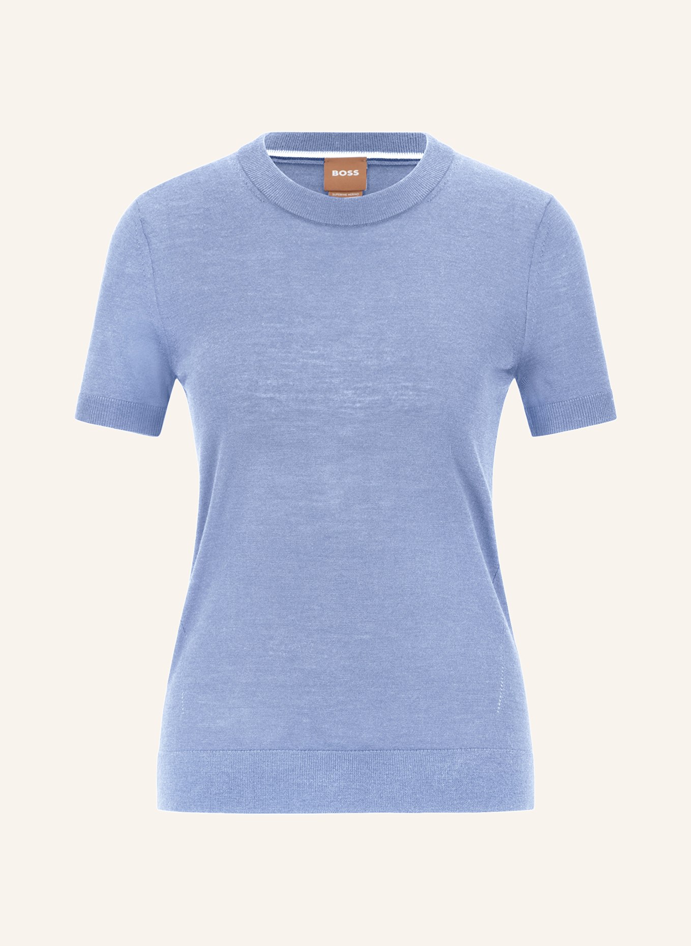 BOSS Strickshirt FALYSSIASI, Farbe: 436 BRIGHT BLUE (Bild 1)