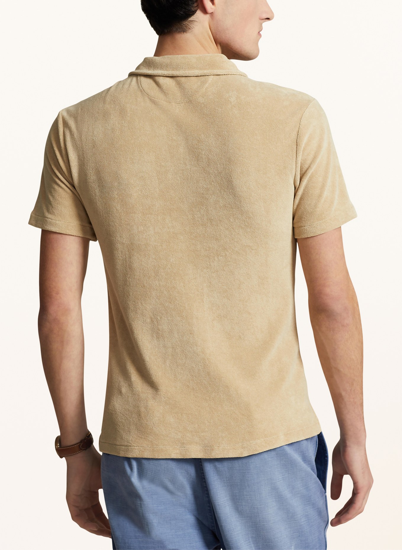 POLO RALPH LAUREN Terry cloth polo shirt, Color: BEIGE (Image 3)