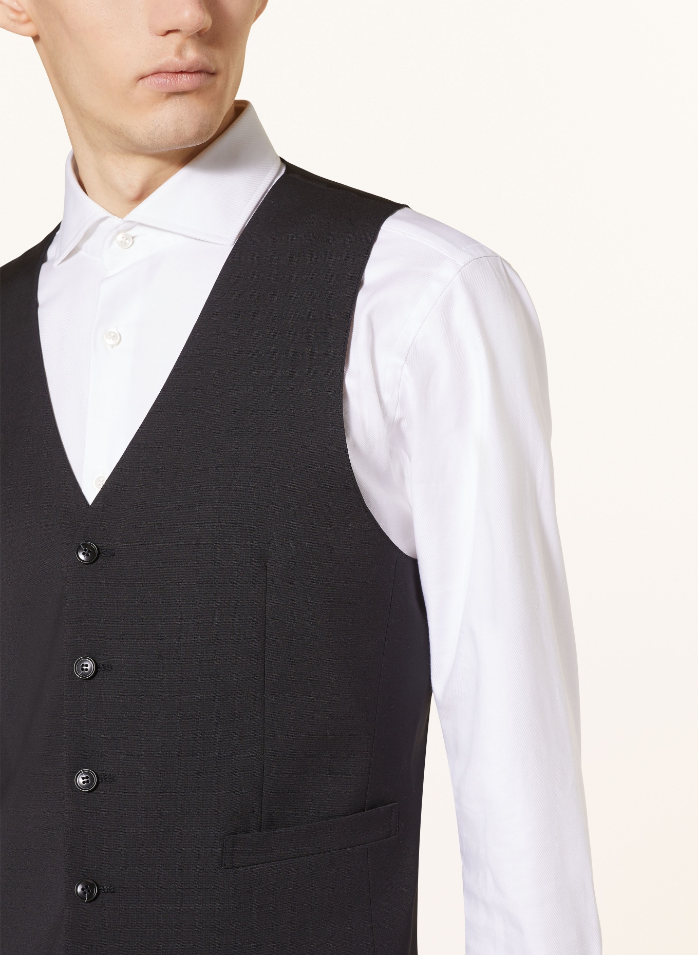 TIGER OF SWEDEN Suit waistcoat WAYDE extra slim fit, Color: BLACK (Image 5)