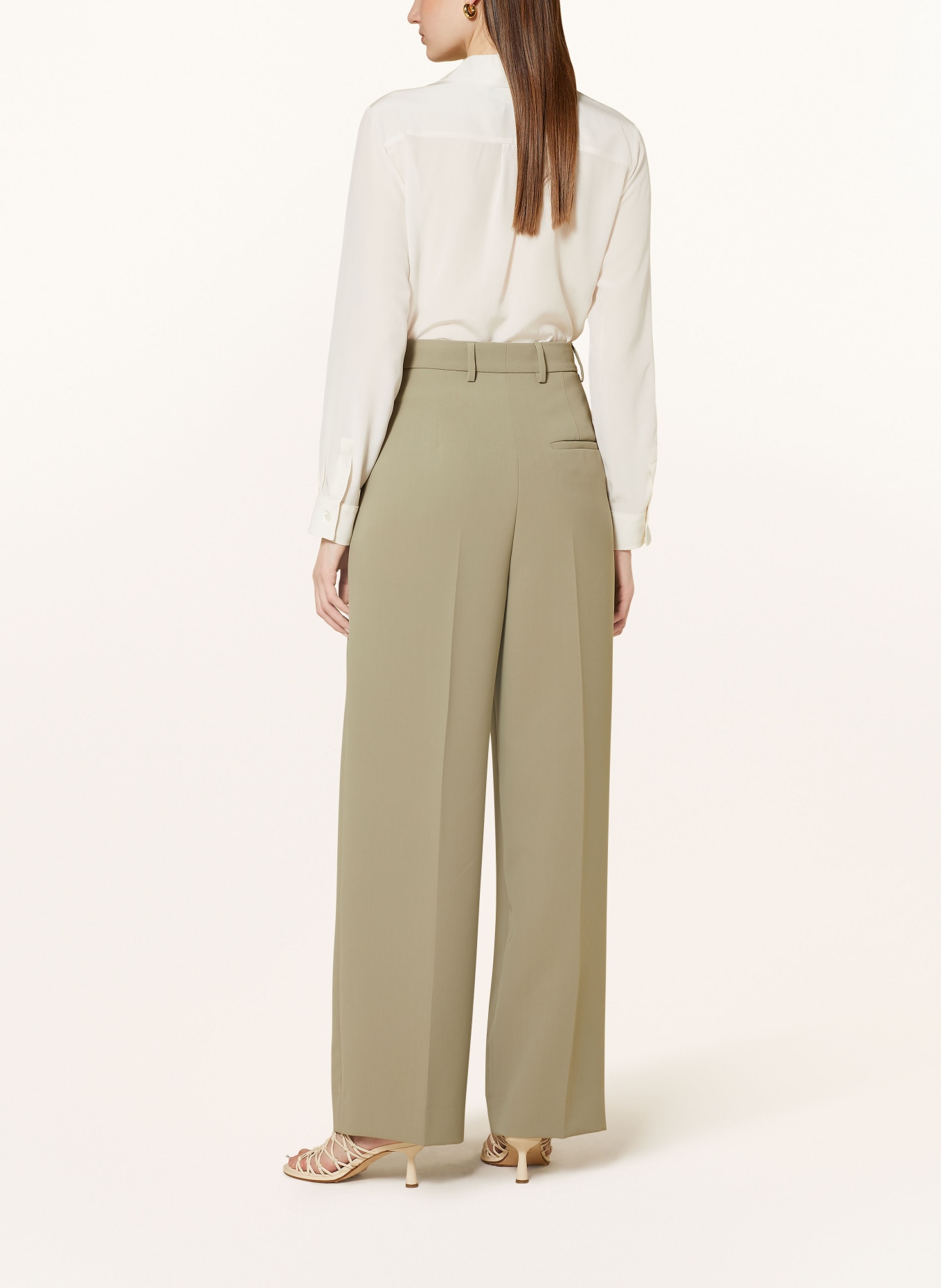 ROSSI Wide leg trousers NOA, Color: LIGHT GREEN (Image 3)