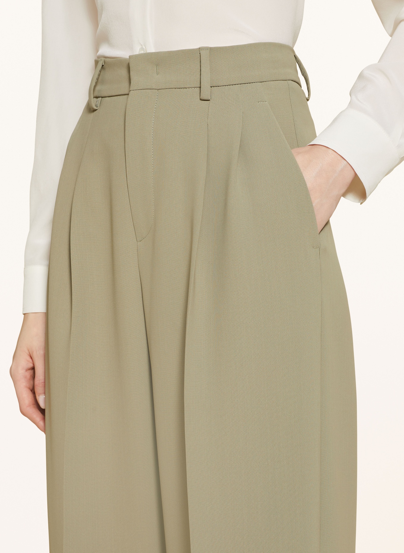 ROSSI Wide leg trousers NOA, Color: LIGHT GREEN (Image 5)