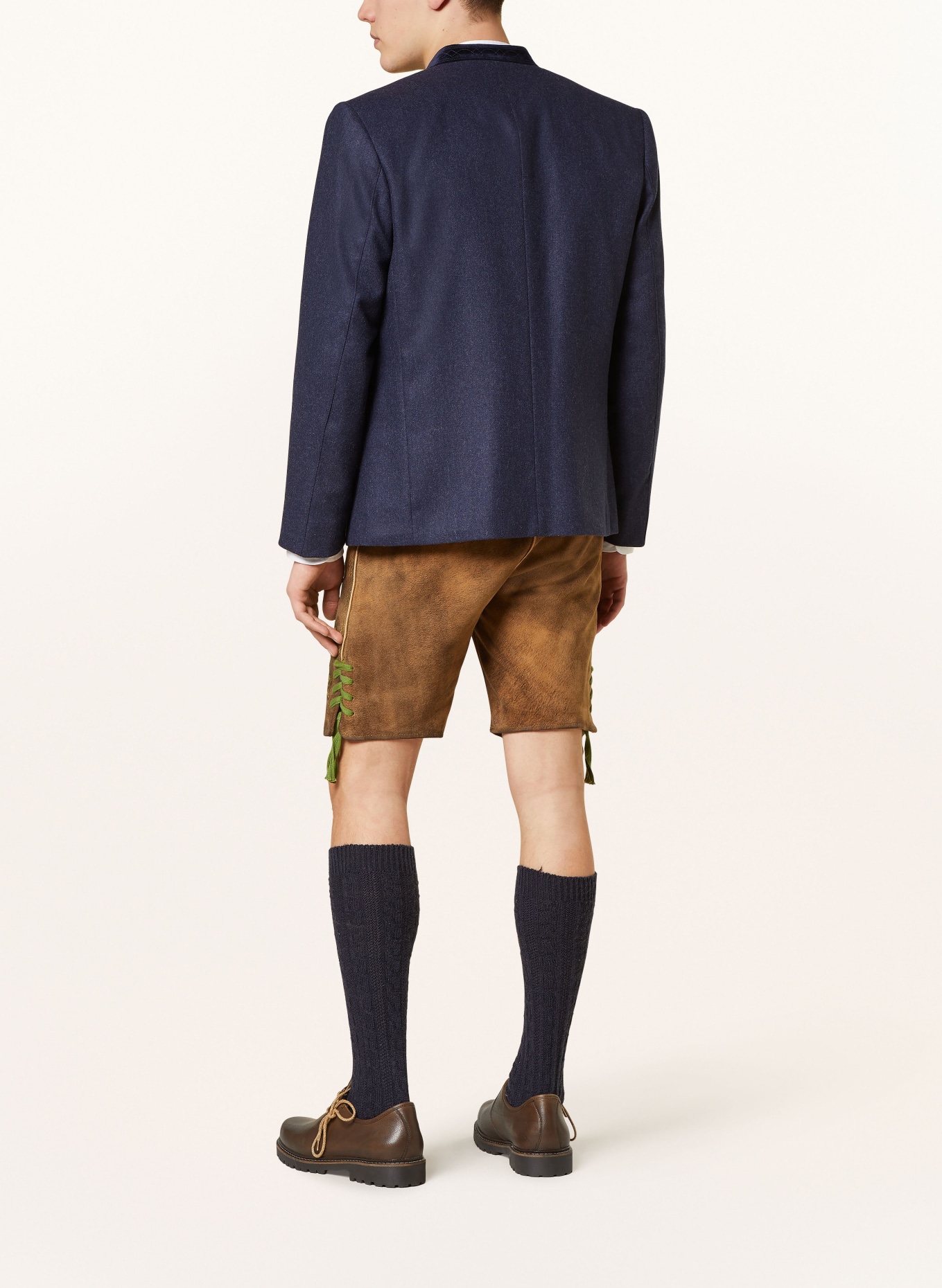 Spieth & Wensky Spodnie skórzane w stylu ludowym PRESLEY, Kolor: BRĄZOWY (Obrazek 3)
