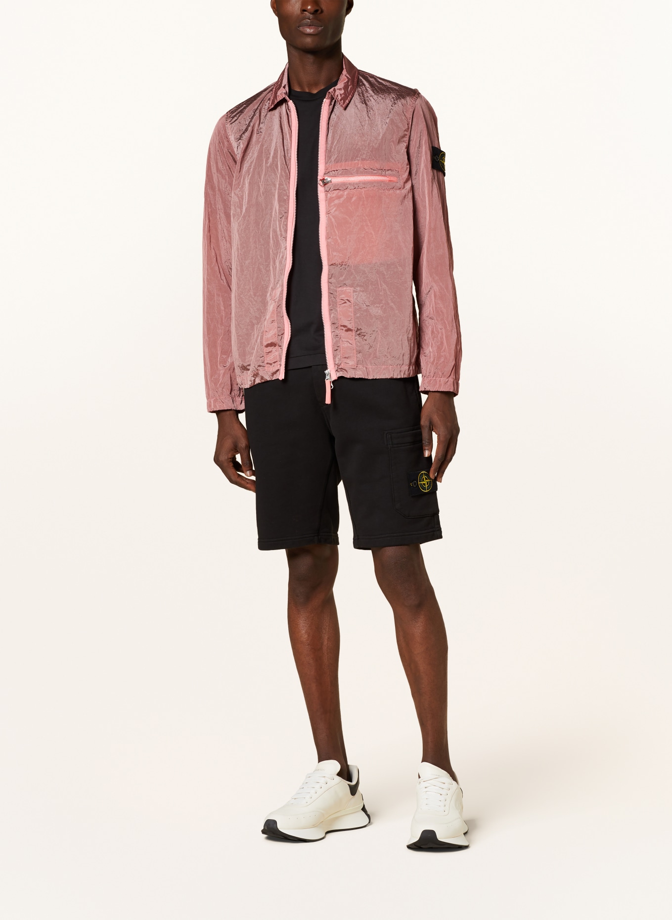 Stone island cheap pink overshirt
