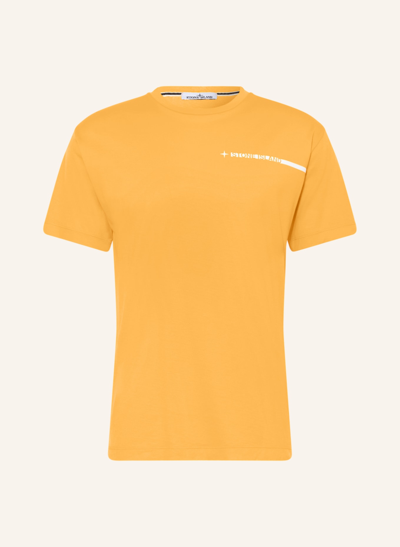 STONE ISLAND T-shirt, Color: NEON ORANGE (Image 1)