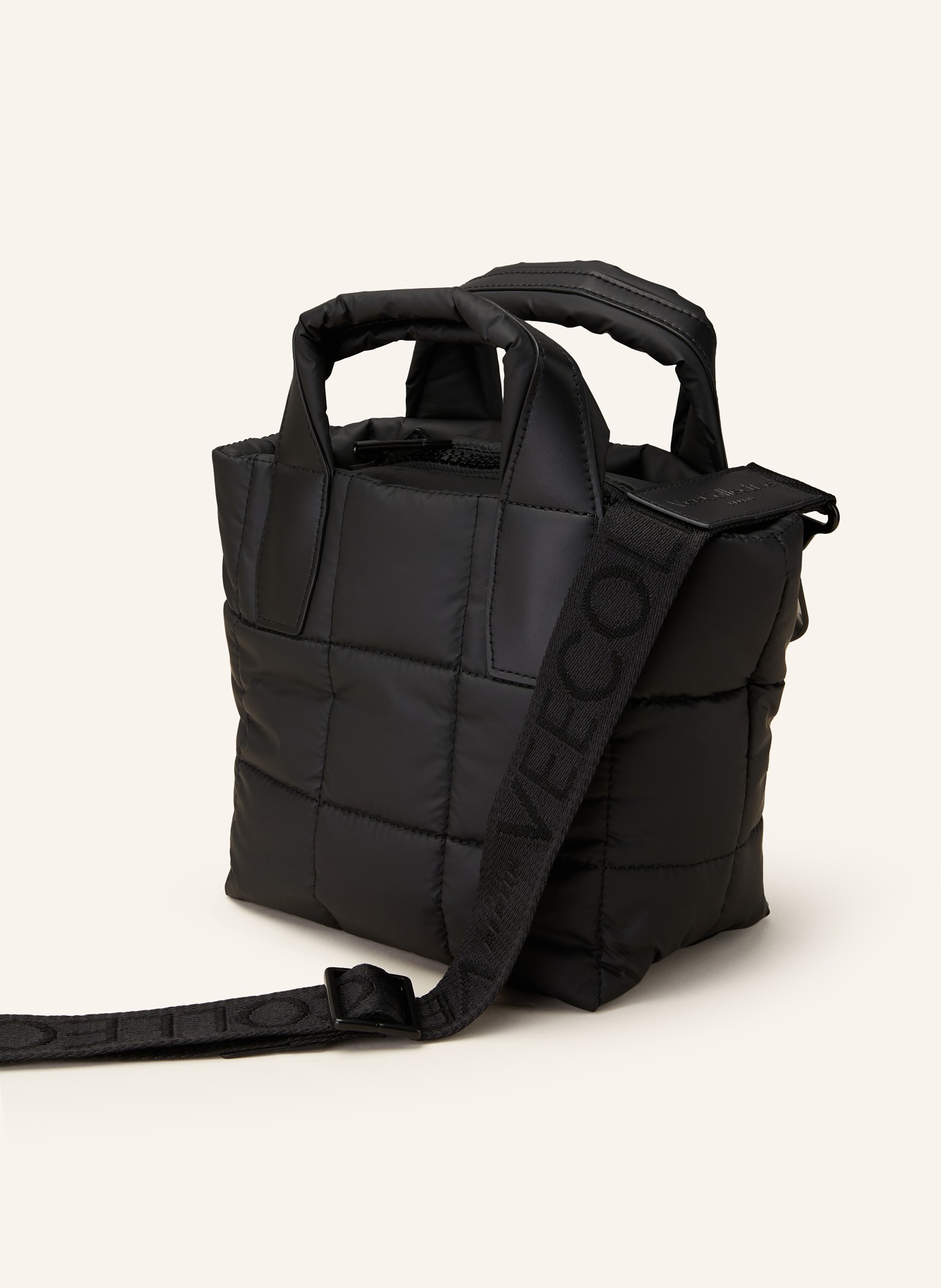 Vee Collective Shopper PORTER TOTE MINI with pouch, Color: BLACK (Image 2)