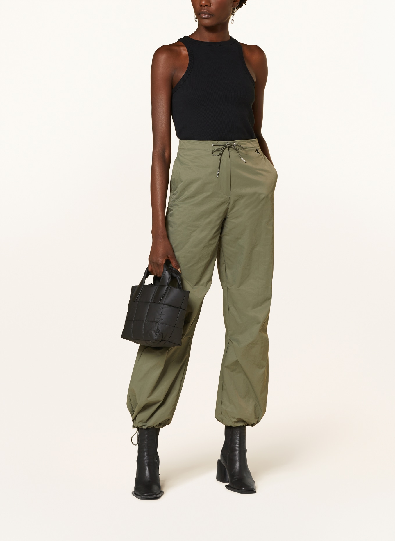 Vee Collective Shopper PORTER TOTE MINI with pouch, Color: BLACK (Image 5)