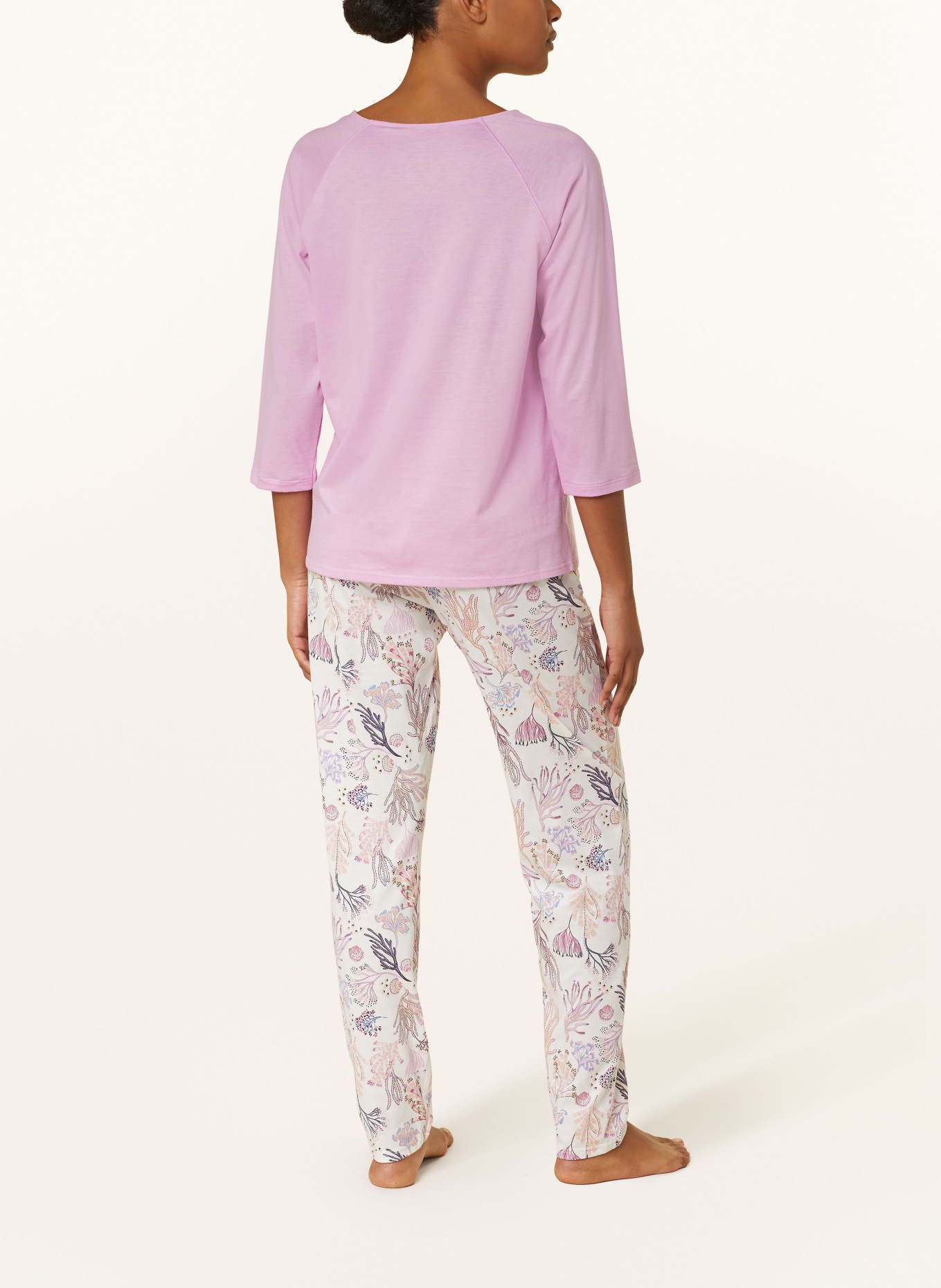 CALIDA Pajama shirt FAVOURITES ROSY with 3/4 sleeves , Color: PINK (Image 3)