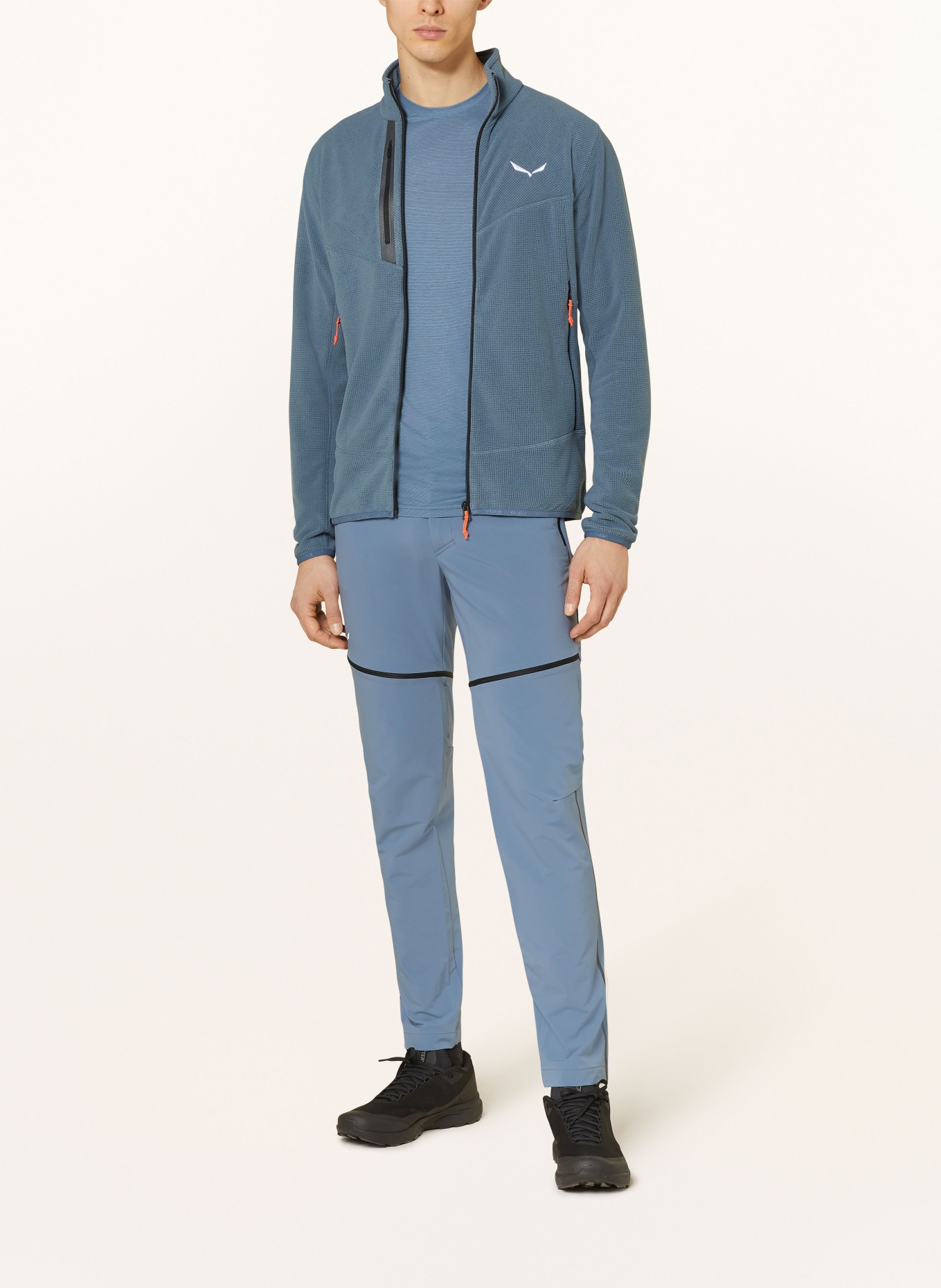 SALEWA Fleece jacket PAGANELLA POLARITE, Color: BLUE GRAY (Image 2)