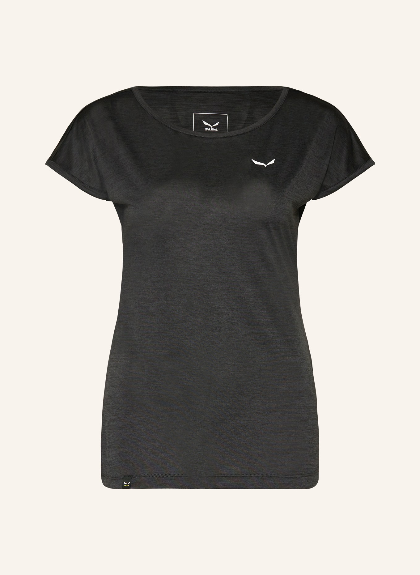 SALEWA T-Shirt PUEZ MELANGE DRY'TON: SCHWARZ