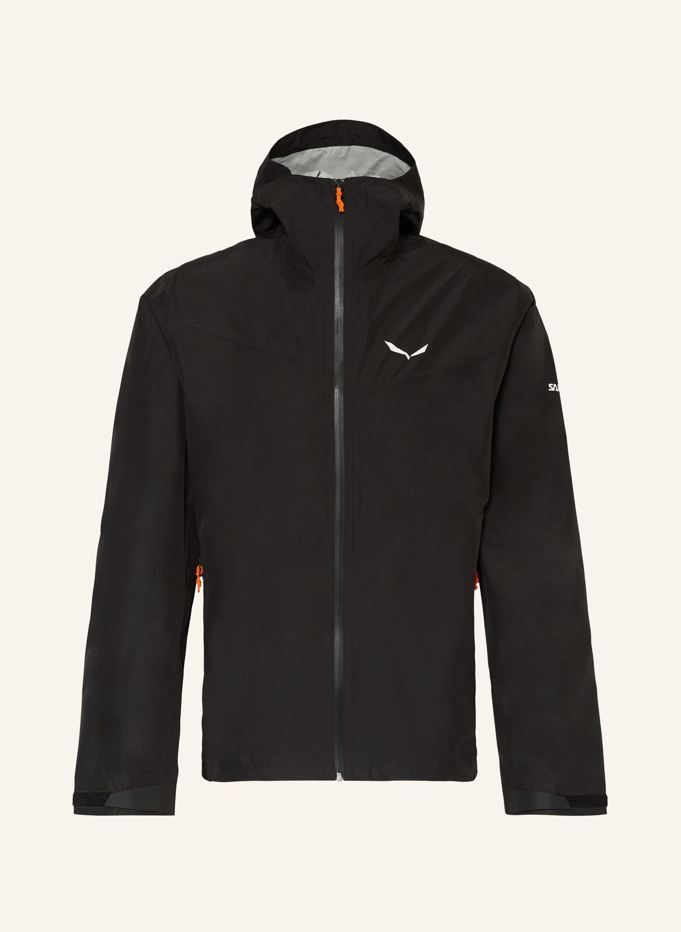 SALEWA Rain jacket PUEZ AQUA POWERTEX, Color: BLACK (Image 1)