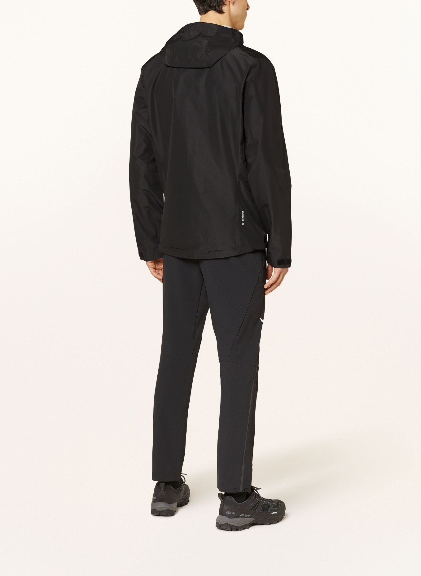 SALEWA Rain jacket PUEZ AQUA POWERTEX, Color: BLACK (Image 3)