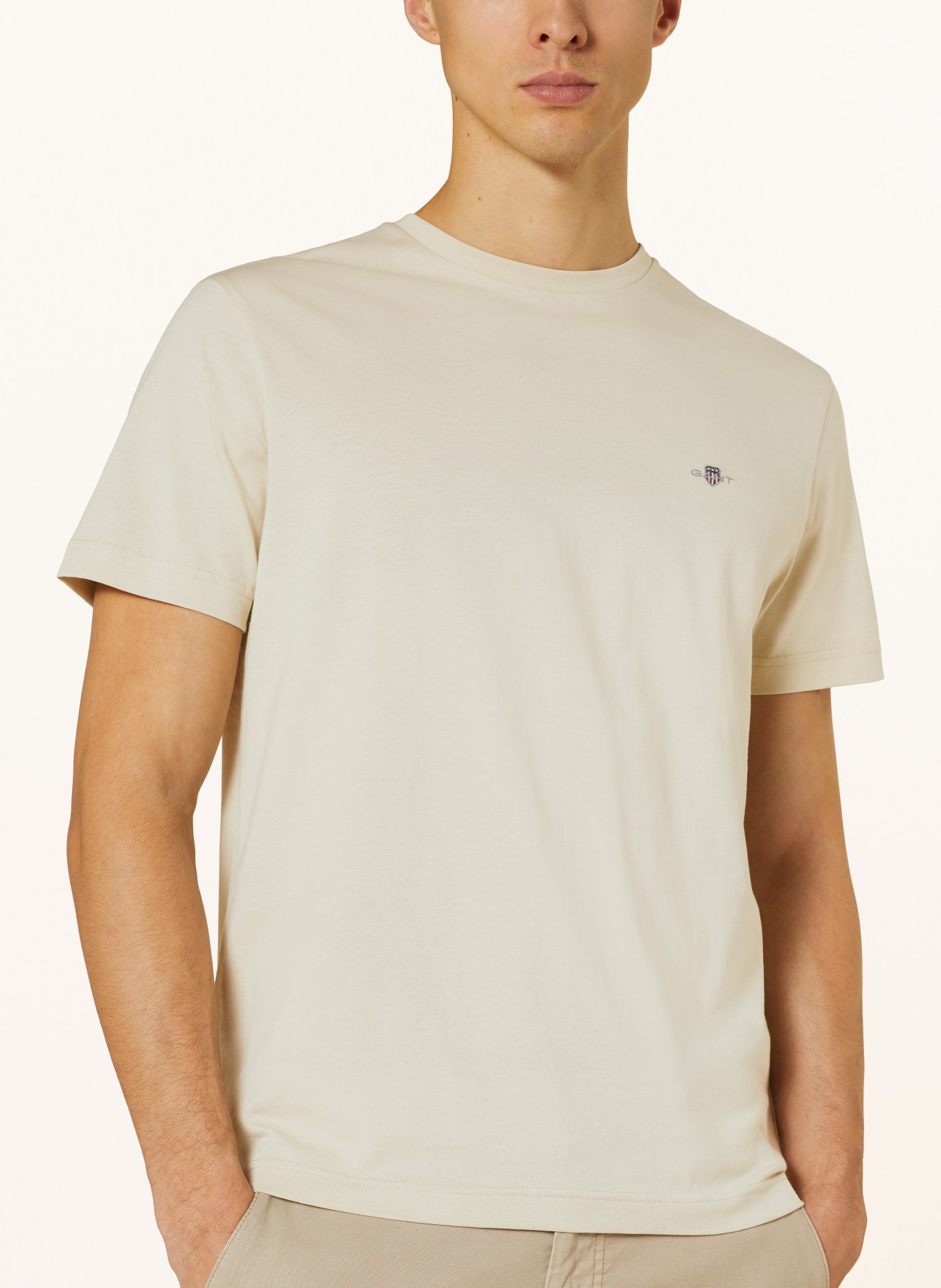 GANT T-Shirt, Farbe: BEIGE (Bild 4)