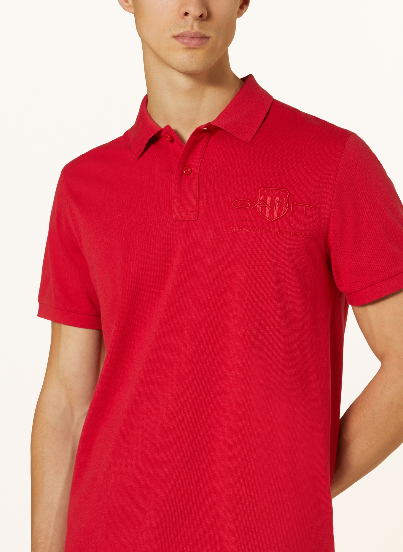 GANT Piqué-Poloshirt, Farbe: ROT (Bild 4)