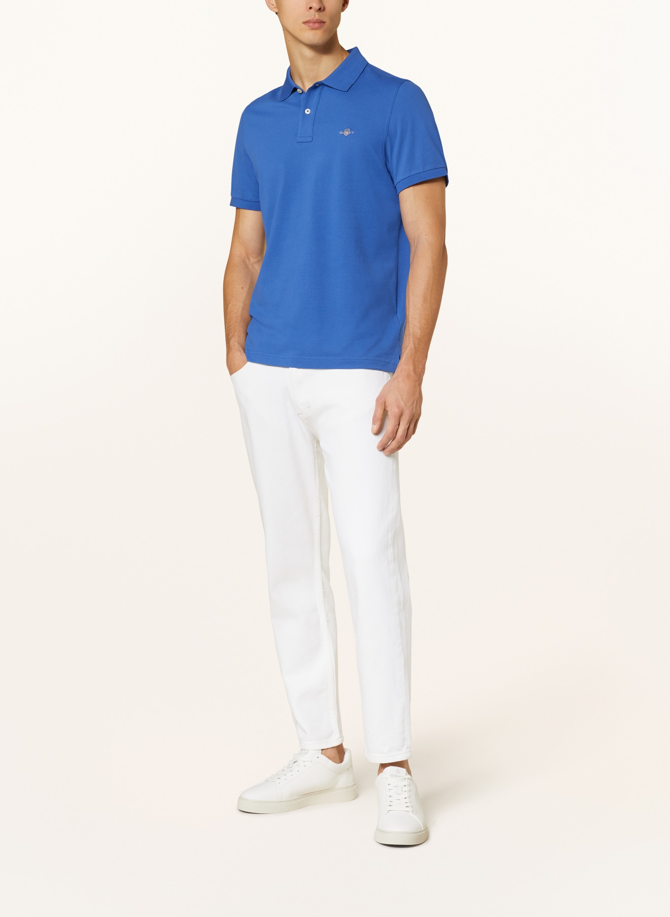 GANT Piqué-Poloshirt Regular Fit, Farbe: BLAU (Bild 2)
