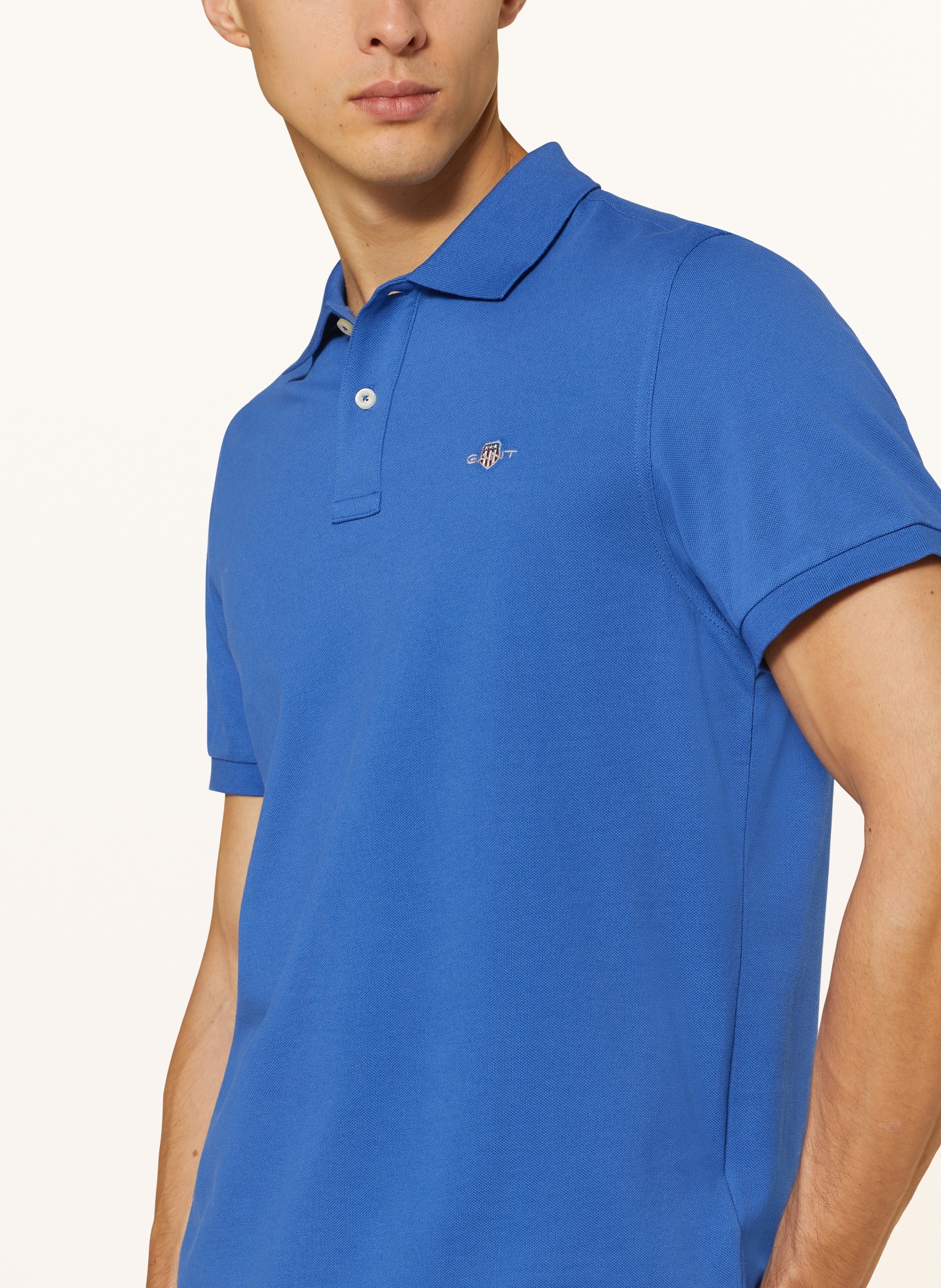 GANT Piqué-Poloshirt Regular Fit, Farbe: BLAU (Bild 4)