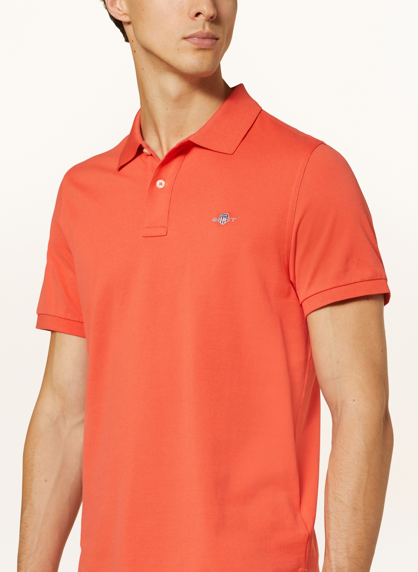GANT Piqué-Poloshirt Regular Fit, Farbe: ORANGE (Bild 4)