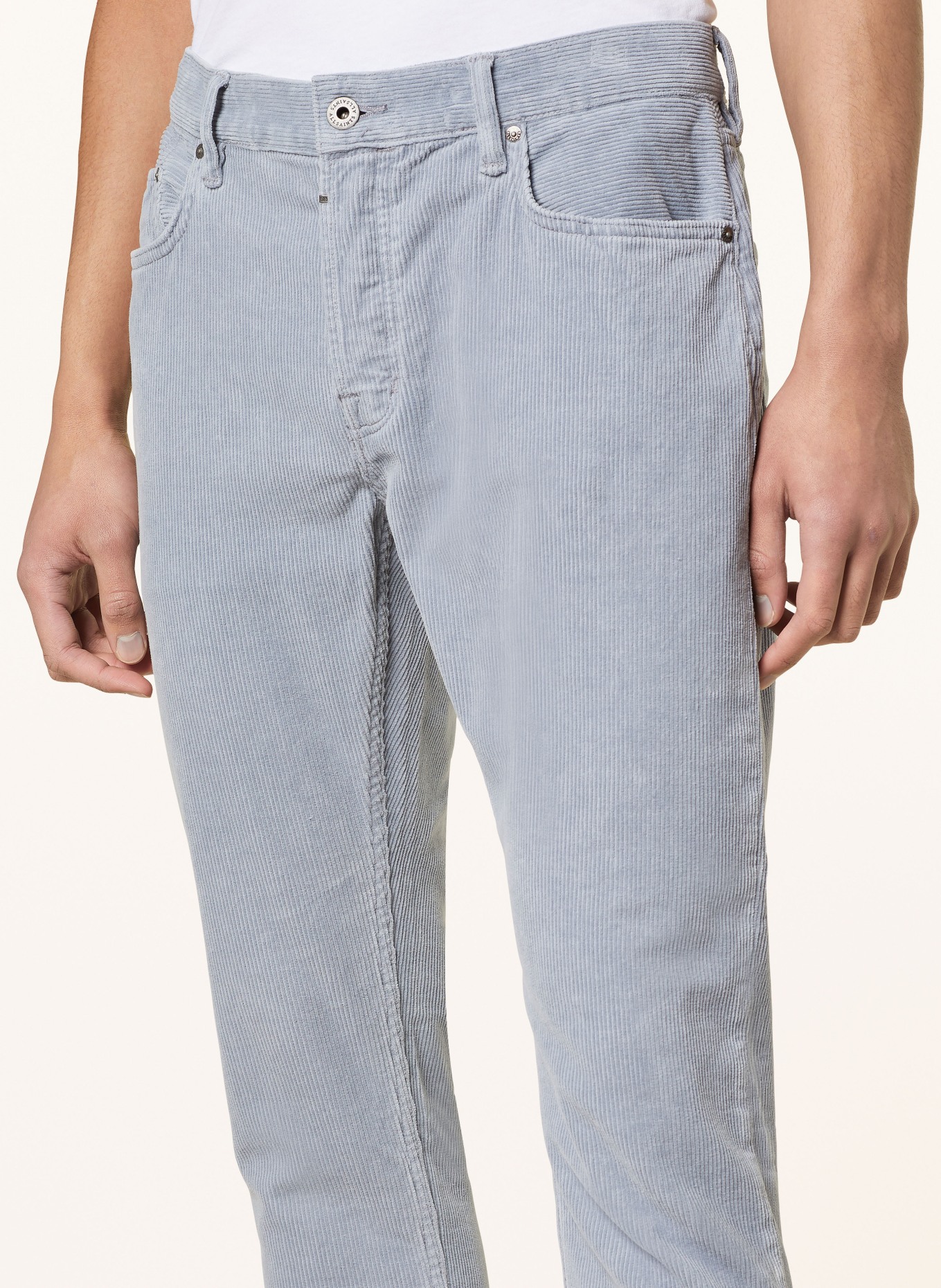 ALLSAINTS Corduroy trousers REX slim fit, Color: BLUE GRAY (Image 5)