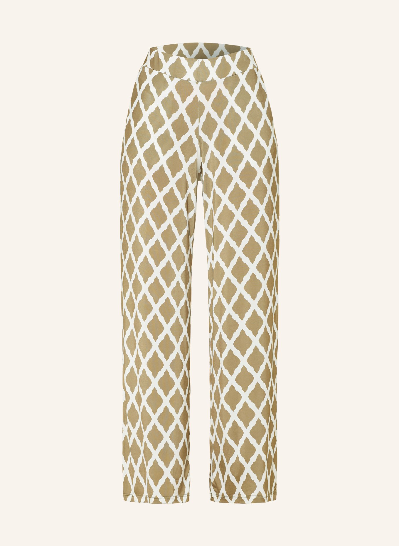 marivie Trousers GO FOR IT!, Color: KHAKI/ WHITE (Image 1)