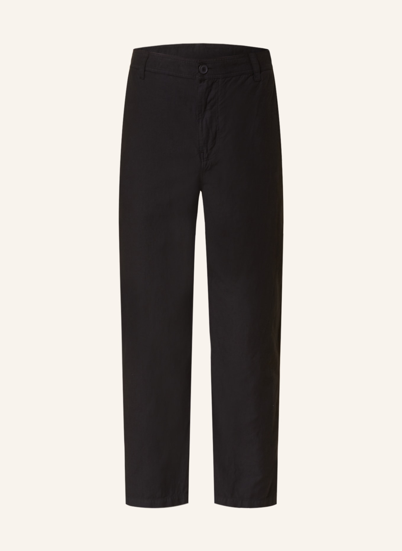 ARMEDANGELS Chinos OTAAN regular fit with linen: BLACK