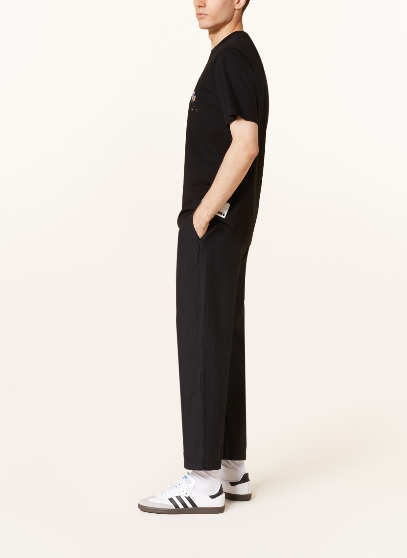 ARMEDANGELS Chinos OTAAN regular fit with linen: BLACK