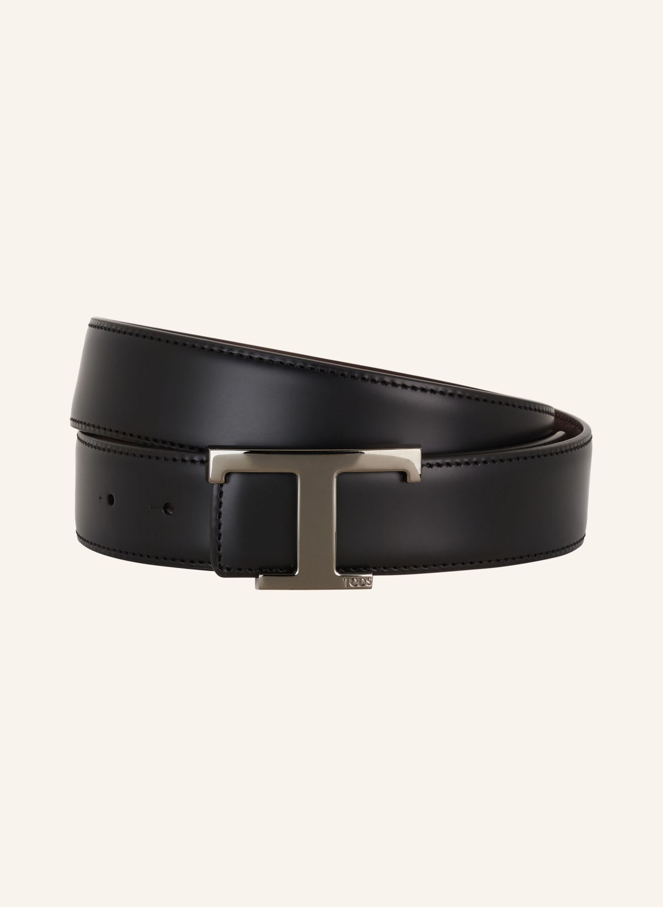 TOD'S Reversible leather belt, Color: BROWN (Image 1)