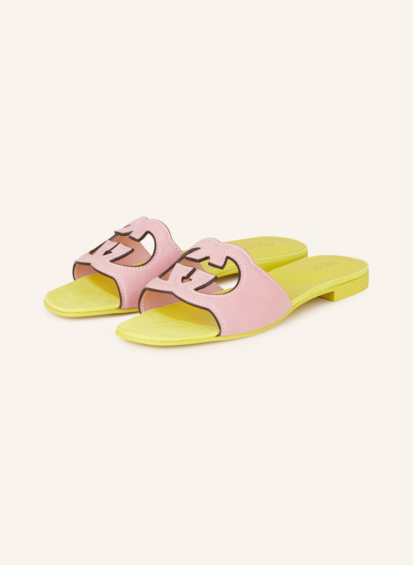 Gucci flip flops pink hotsell