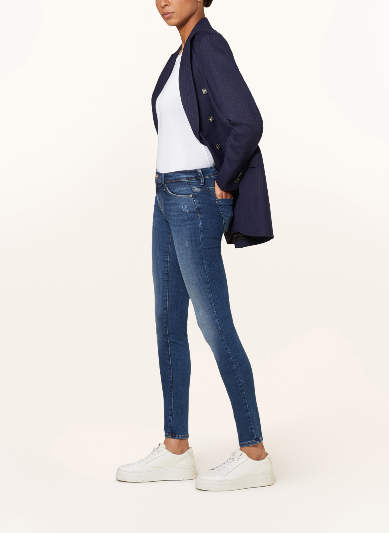 ONLY Skinny jeans, Color: DARK BLUE DENIM (Image 4)