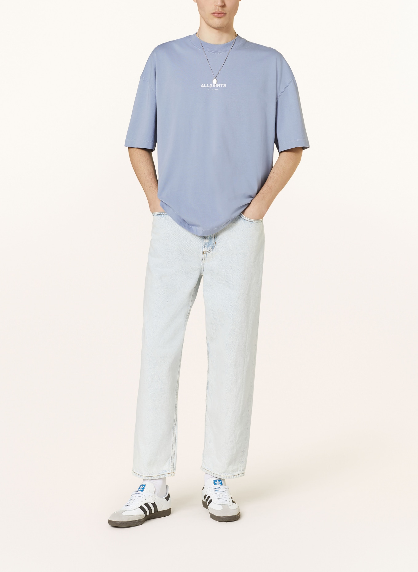 ALLSAINTS Oversized shirt SUBVERSE, Color: LIGHT BLUE (Image 2)