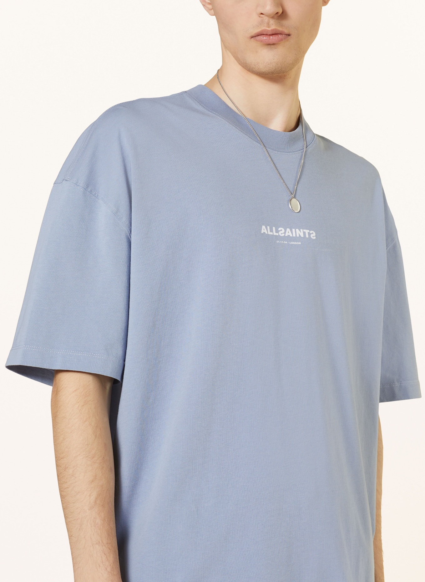 ALLSAINTS Oversized shirt SUBVERSE, Color: LIGHT BLUE (Image 4)