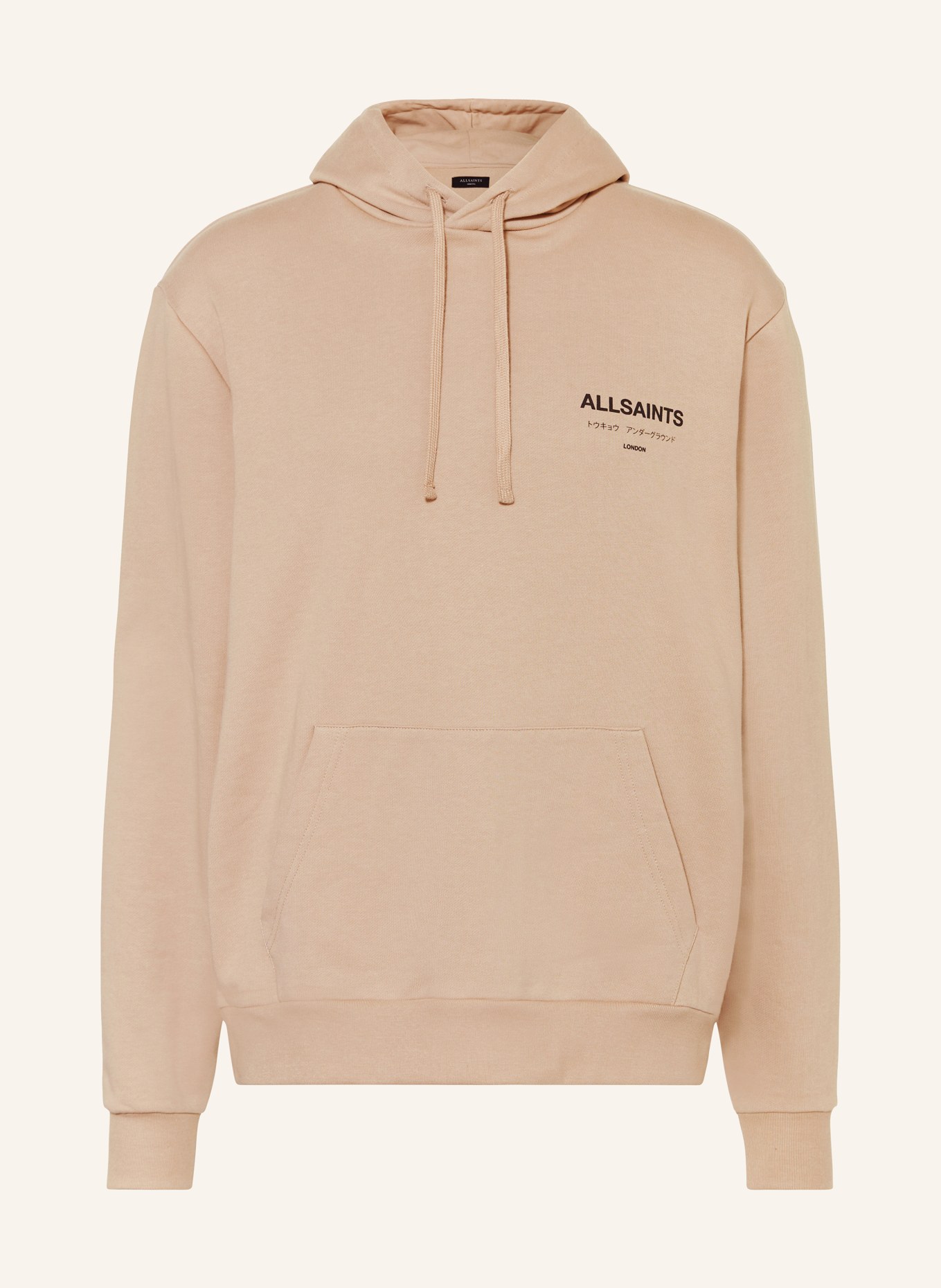 ALLSAINTS Hoodie UNDERGROUND, Color: TAUPE (Image 1)