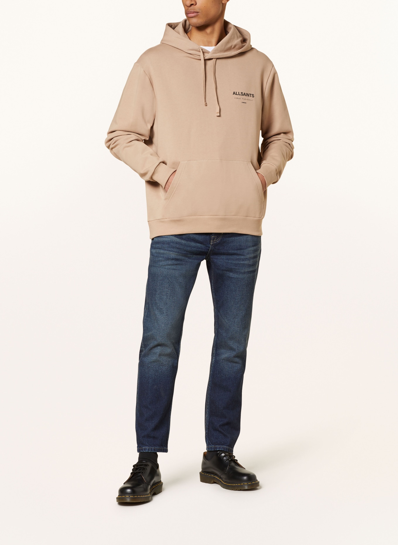 ALLSAINTS Hoodie UNDERGROUND, Color: TAUPE (Image 3)