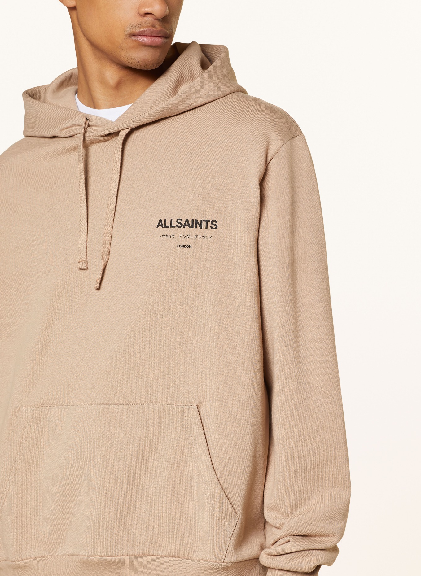 ALLSAINTS Hoodie UNDERGROUND, Color: TAUPE (Image 5)