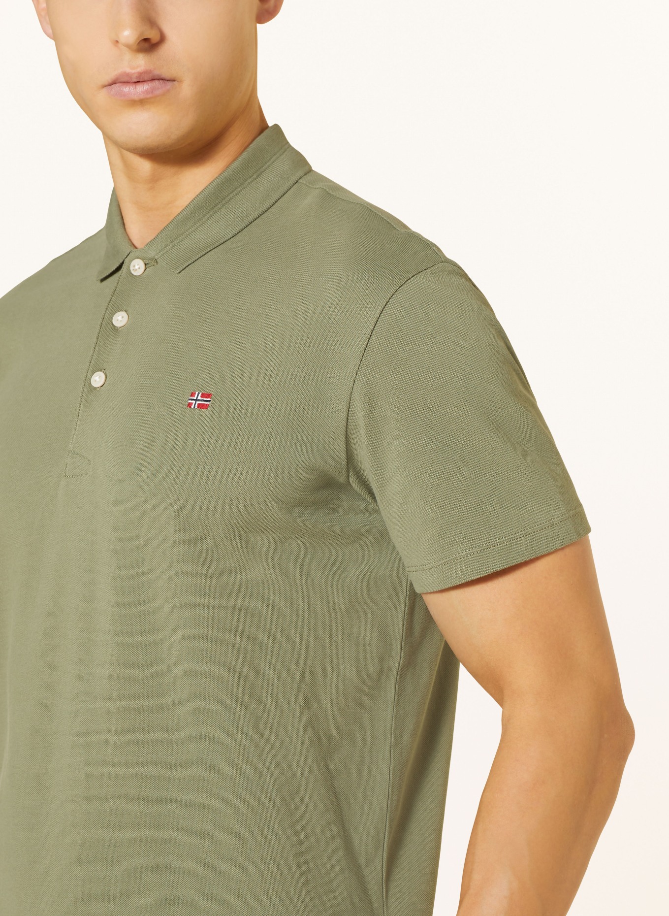 NAPAPIJRI Piqué-Poloshirt EALIS: OLIV