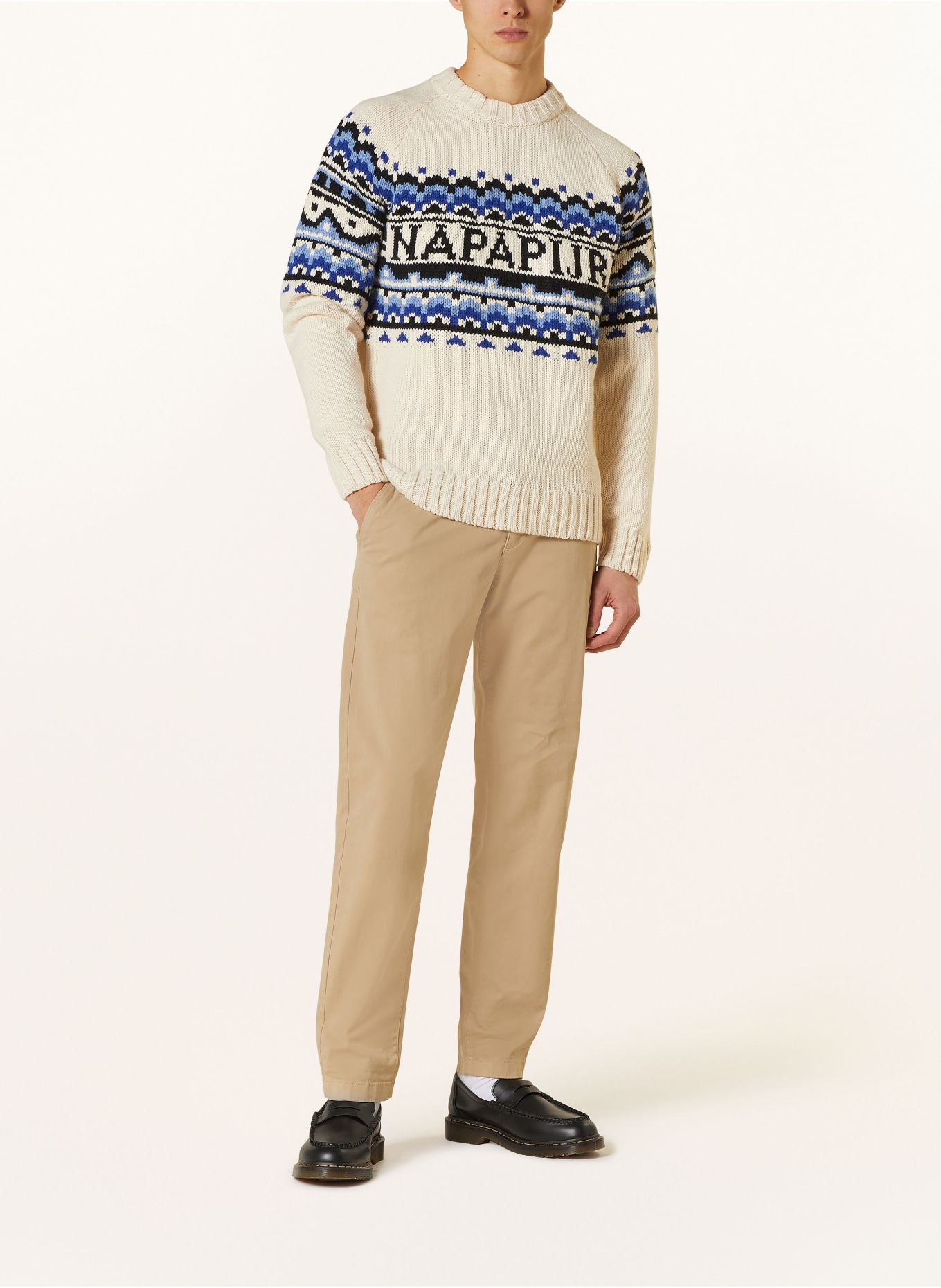 NAPAPIJRI Sweater HORLICK, Color: CREAM/ BLUE (Image 2)