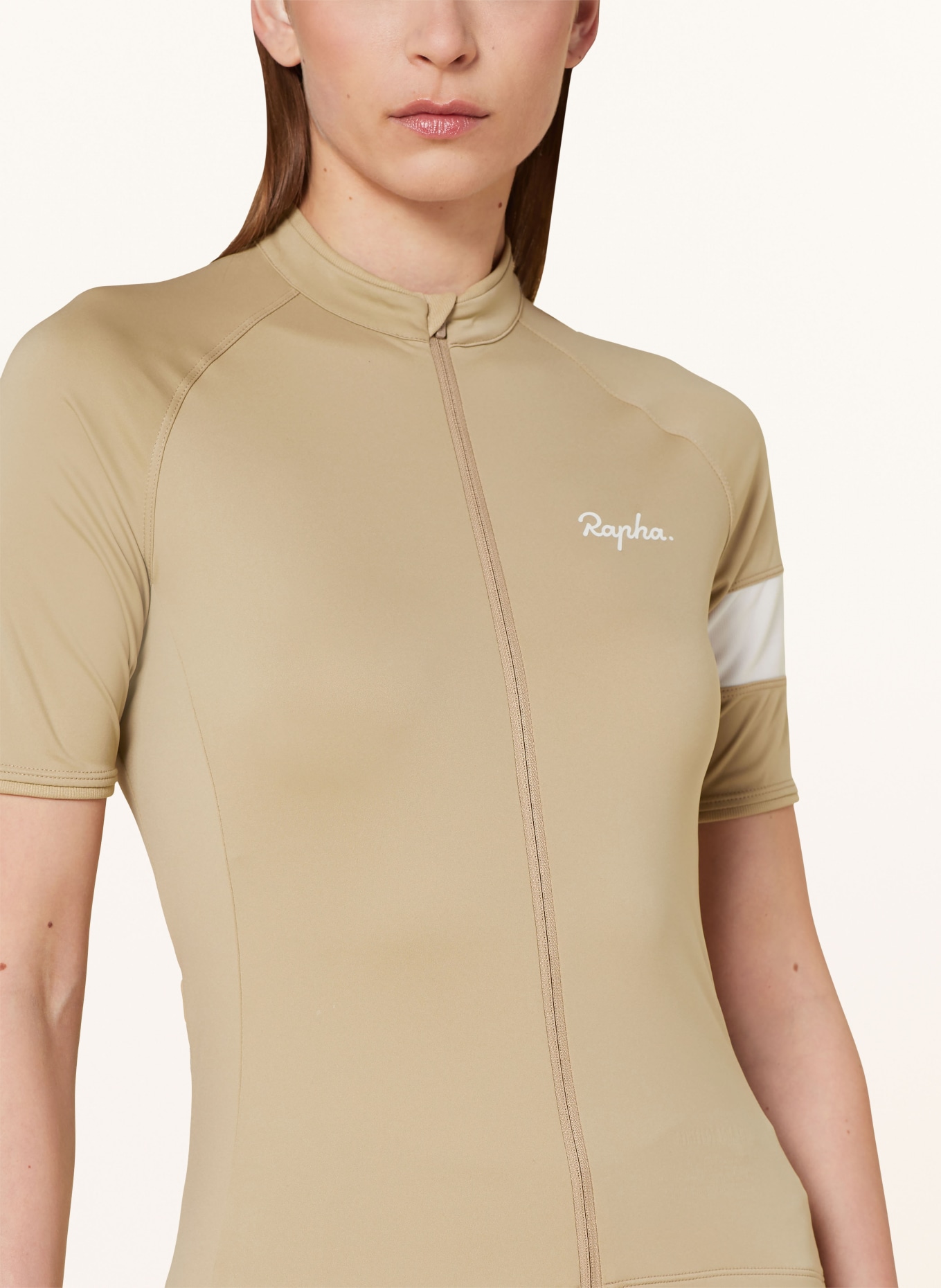 Rapha Cycling jersey CORE JERSEY, Color: BEIGE/ ECRU (Image 4)