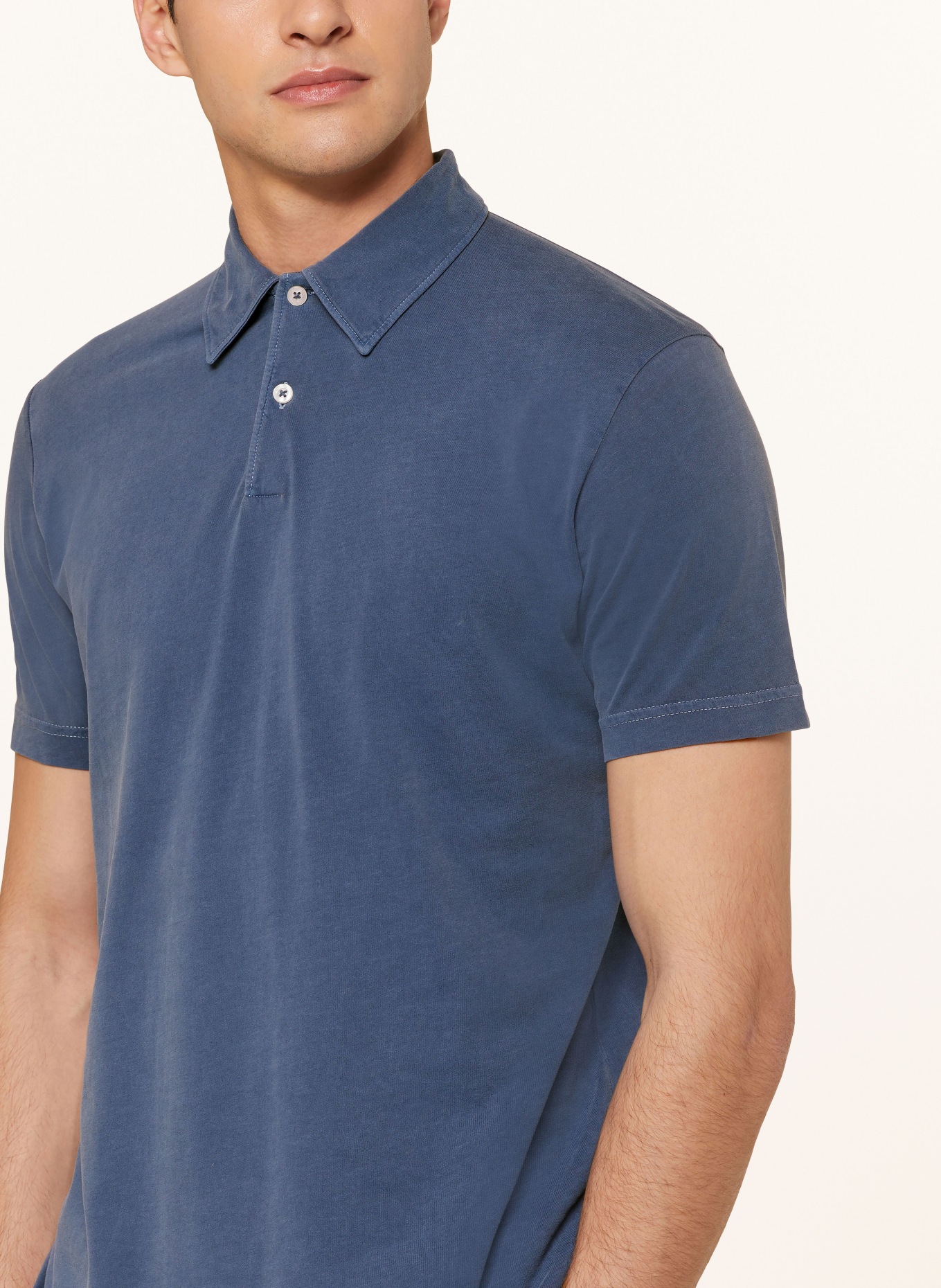 Marc O'Polo Jersey-Poloshirt Regular Fit, Farbe: DUNKELBLAU (Bild 4)