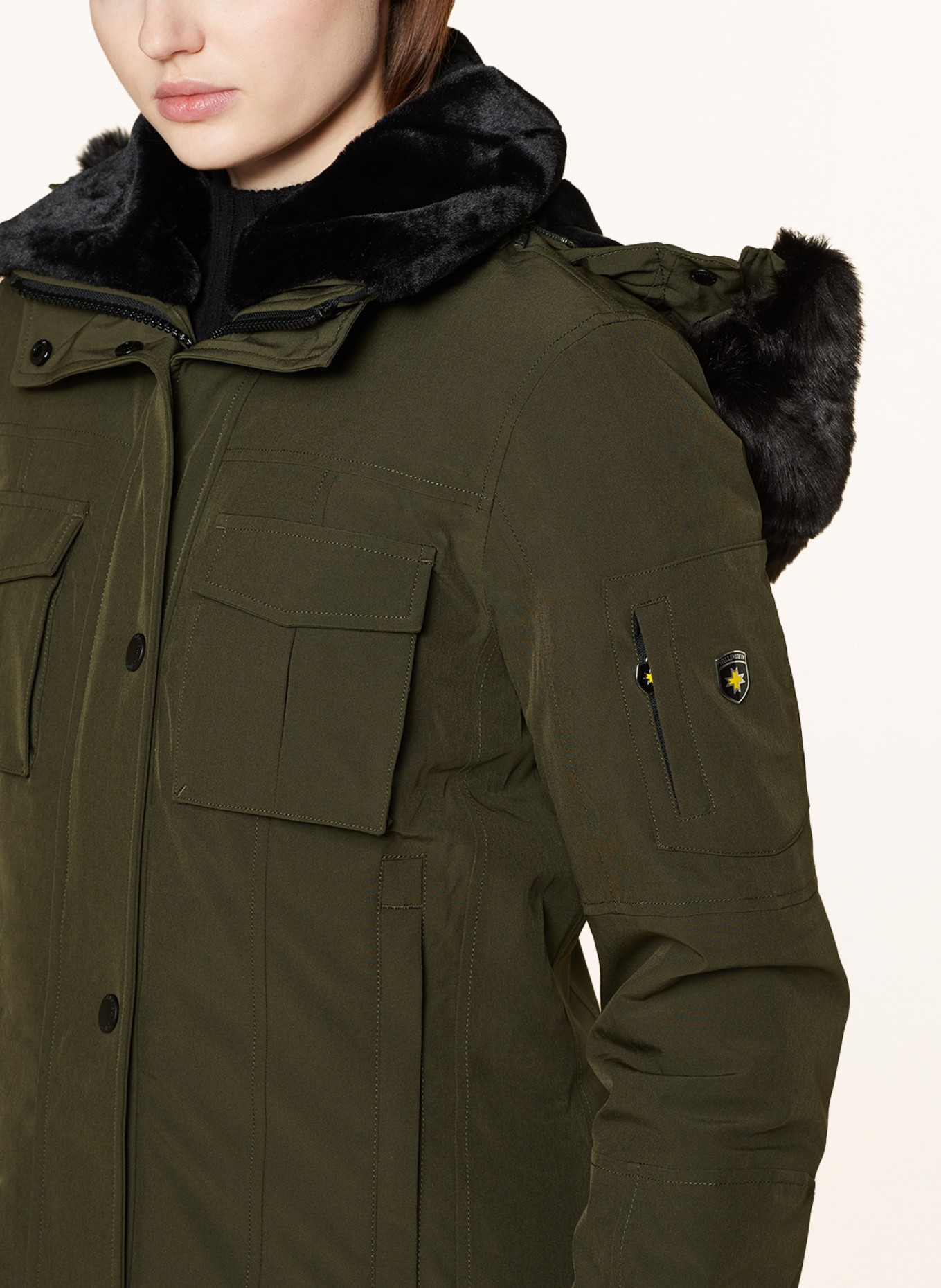 WELLENSTEYN Parka SCHNEEZAUBER with faux fur and DUPONT™ SORONA® insulation, Color: KHAKI (Image 5)