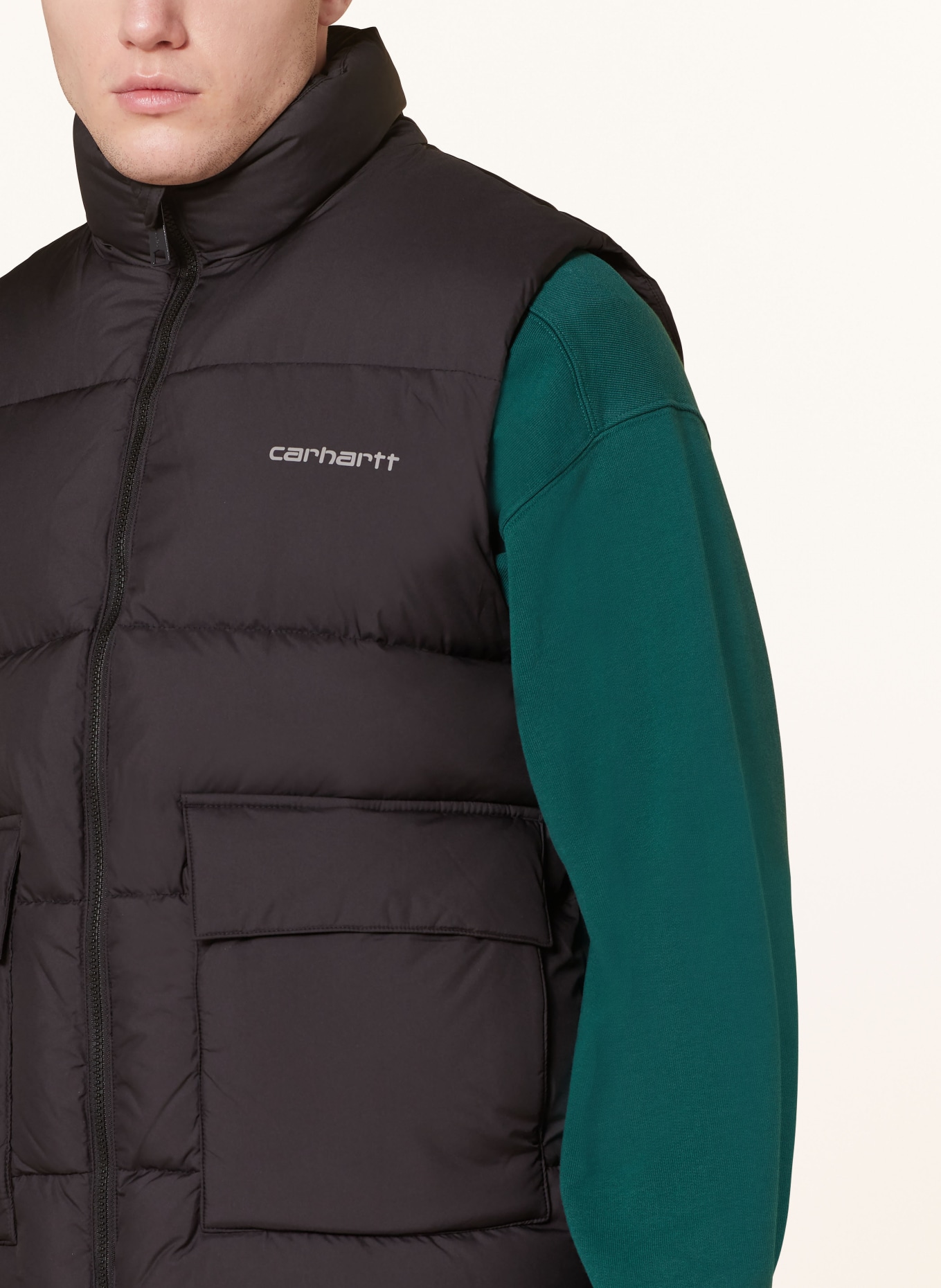carhartt WIP Quilted vest SPRINGFIELD, Color: BLACK (Image 4)