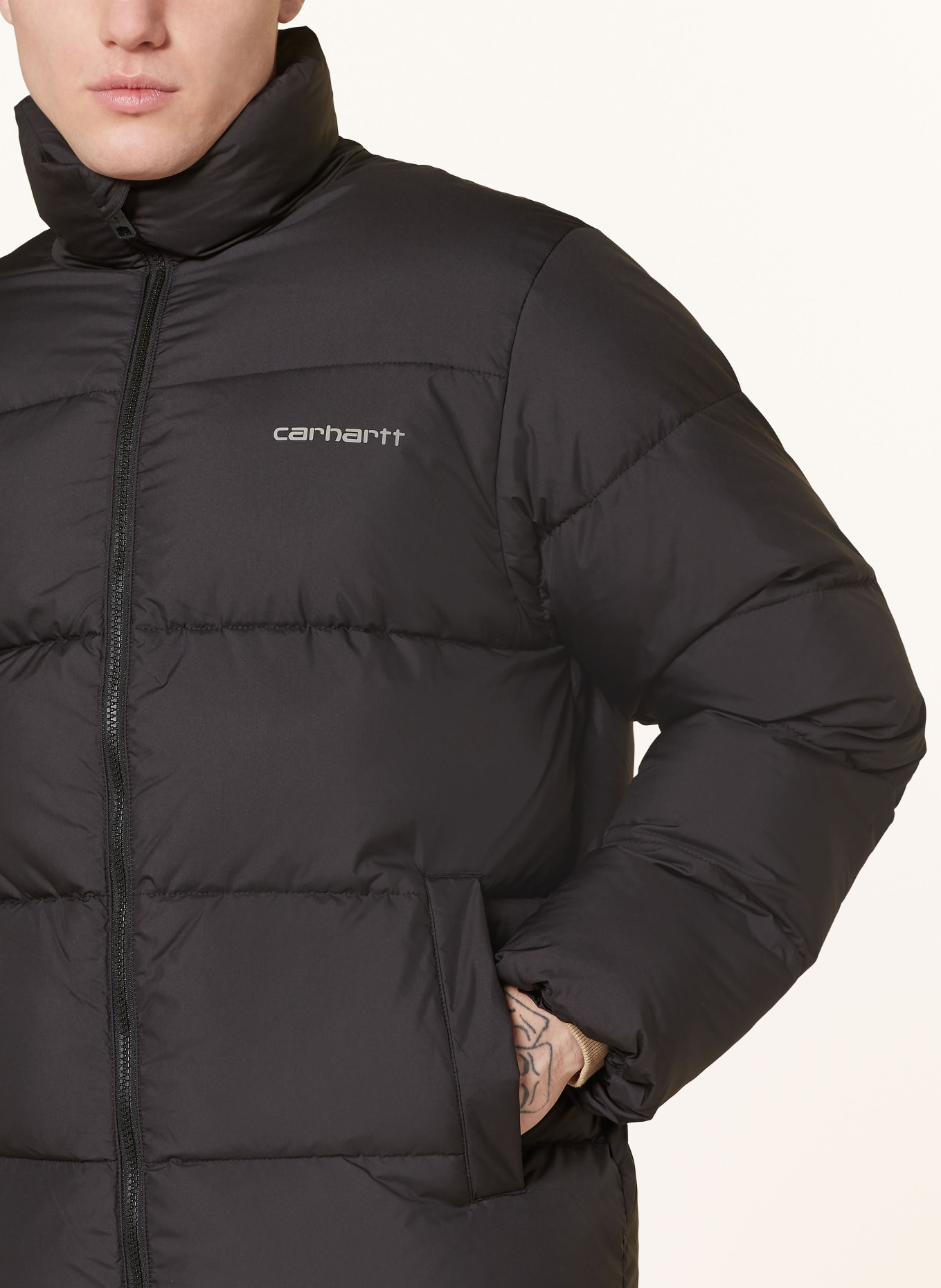 carhartt WIP Quilted jacket SPRINGFIELD, Color: BLACK (Image 4)