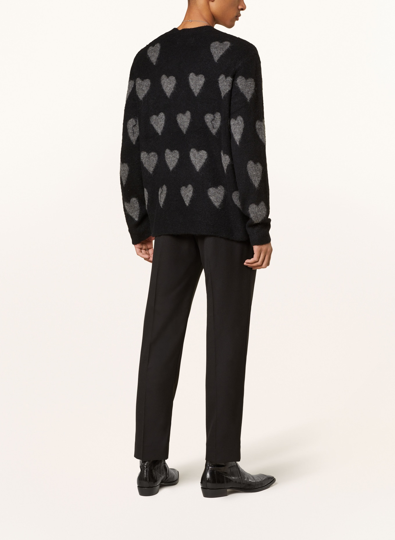 ALLSAINTS Sweater AMORE with alpaca, Color: BLACK/ GRAY (Image 3)