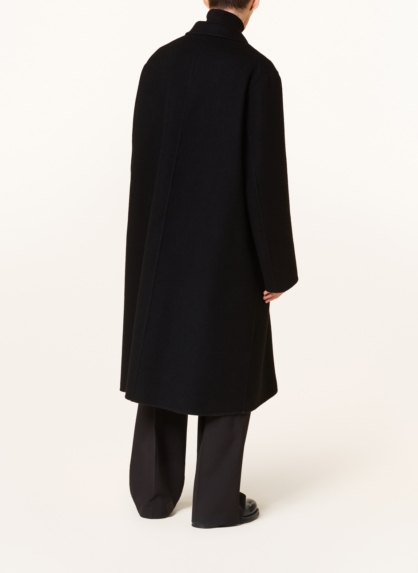 JIL SANDER Wool coat, Color: BLACK (Image 3)