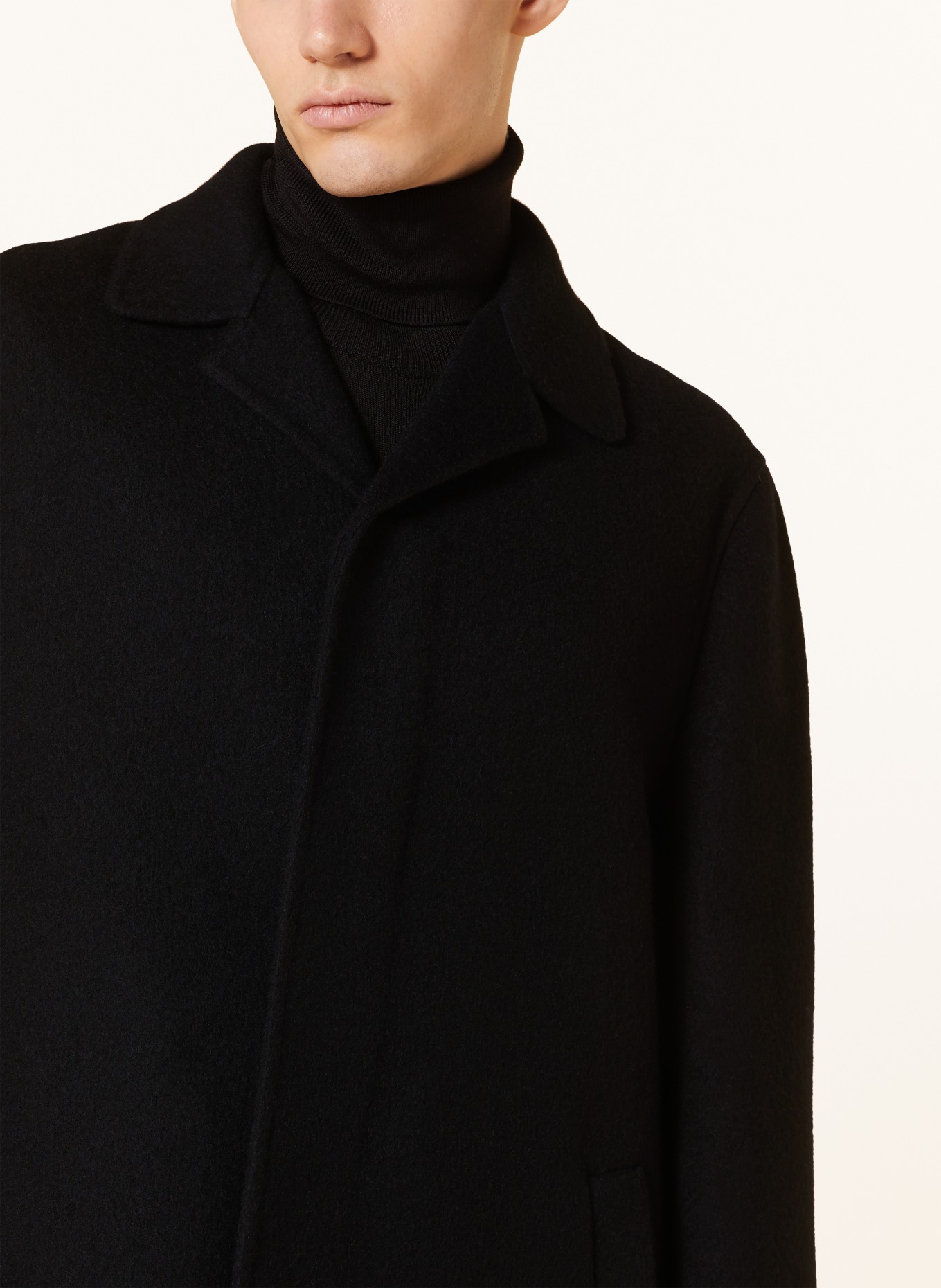 JIL SANDER Wool coat, Color: BLACK (Image 4)