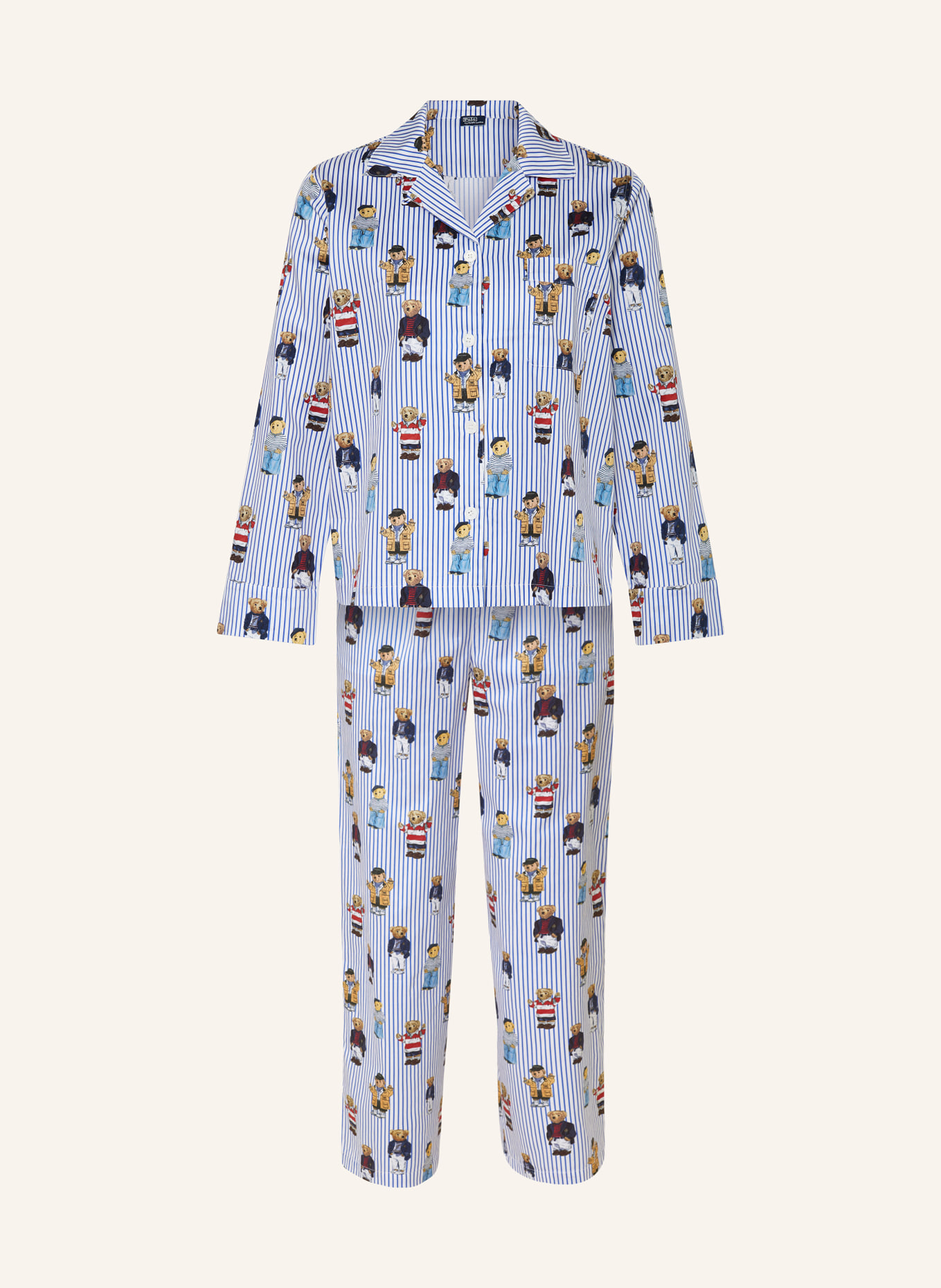 POLO RALPH LAUREN Schlafanzug, Farbe: BLAU/ WEISS (Bild 1)