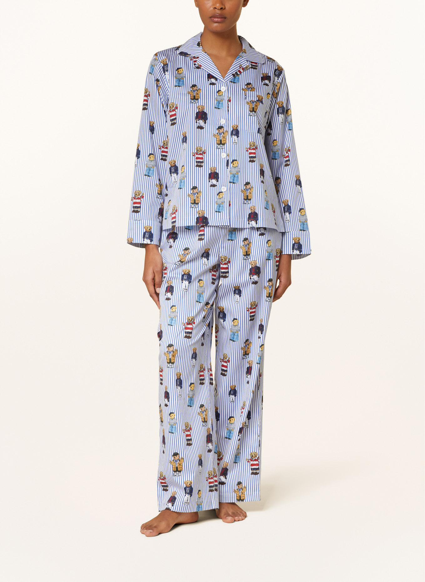 POLO RALPH LAUREN Schlafanzug, Farbe: BLAU/ WEISS (Bild 2)