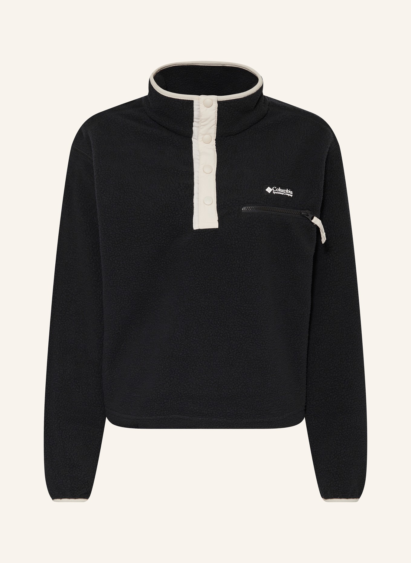 Columbia Fleece half-zip sweater HELVETIA™, Color: BLACK (Image 1)